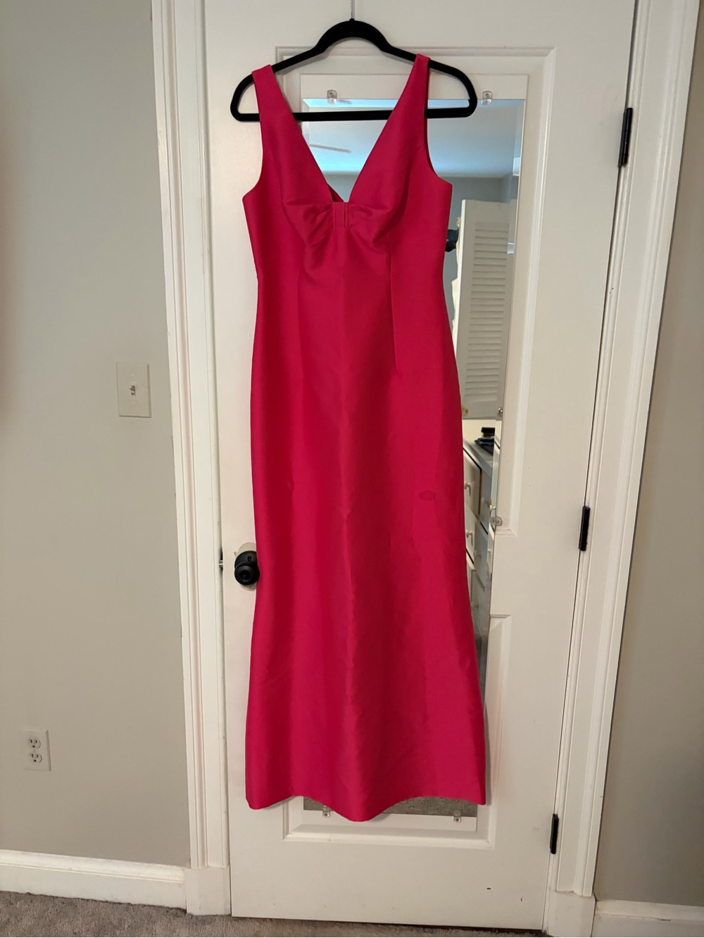 Sachin + Babi Hot Pink V-Neck Maxi Dress
